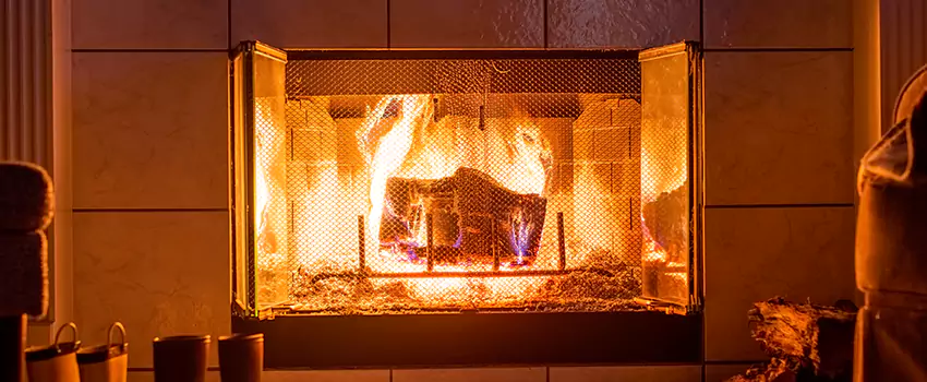 Mendota Hearth Landscape Fireplace Installation in Crystal, Minnesota