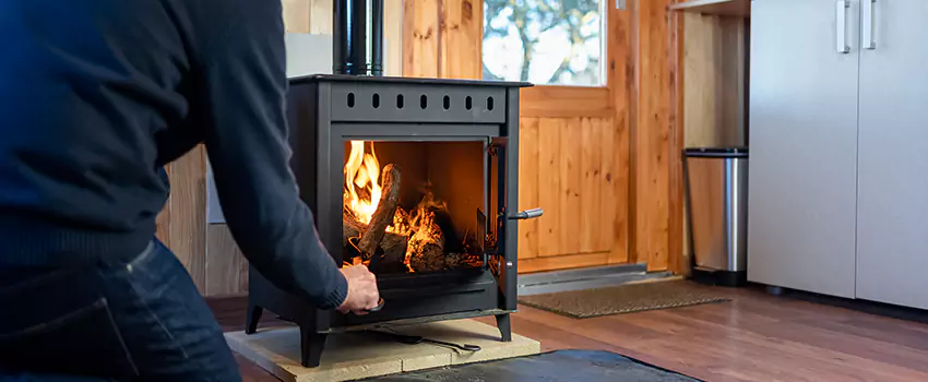 Open Hearth Wood Fireplace Installation in Crystal, MN