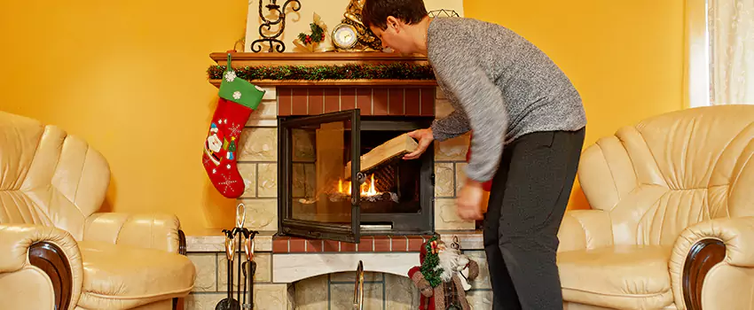 Rusted Metal Fireplace Restoration in Crystal, Minnesota