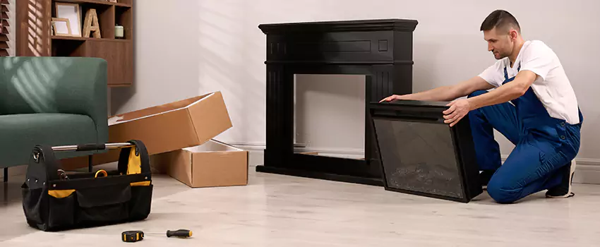 Old Rusted Metal Fireplace Repair And Replacement in Crystal, MN